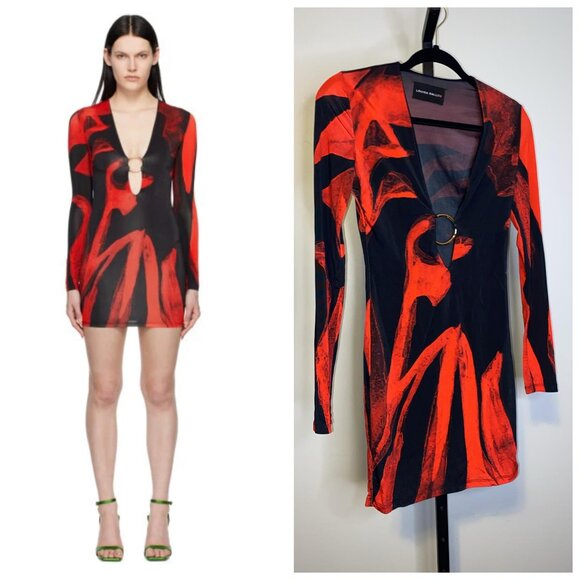 Louisa Ballou Helios red short dress